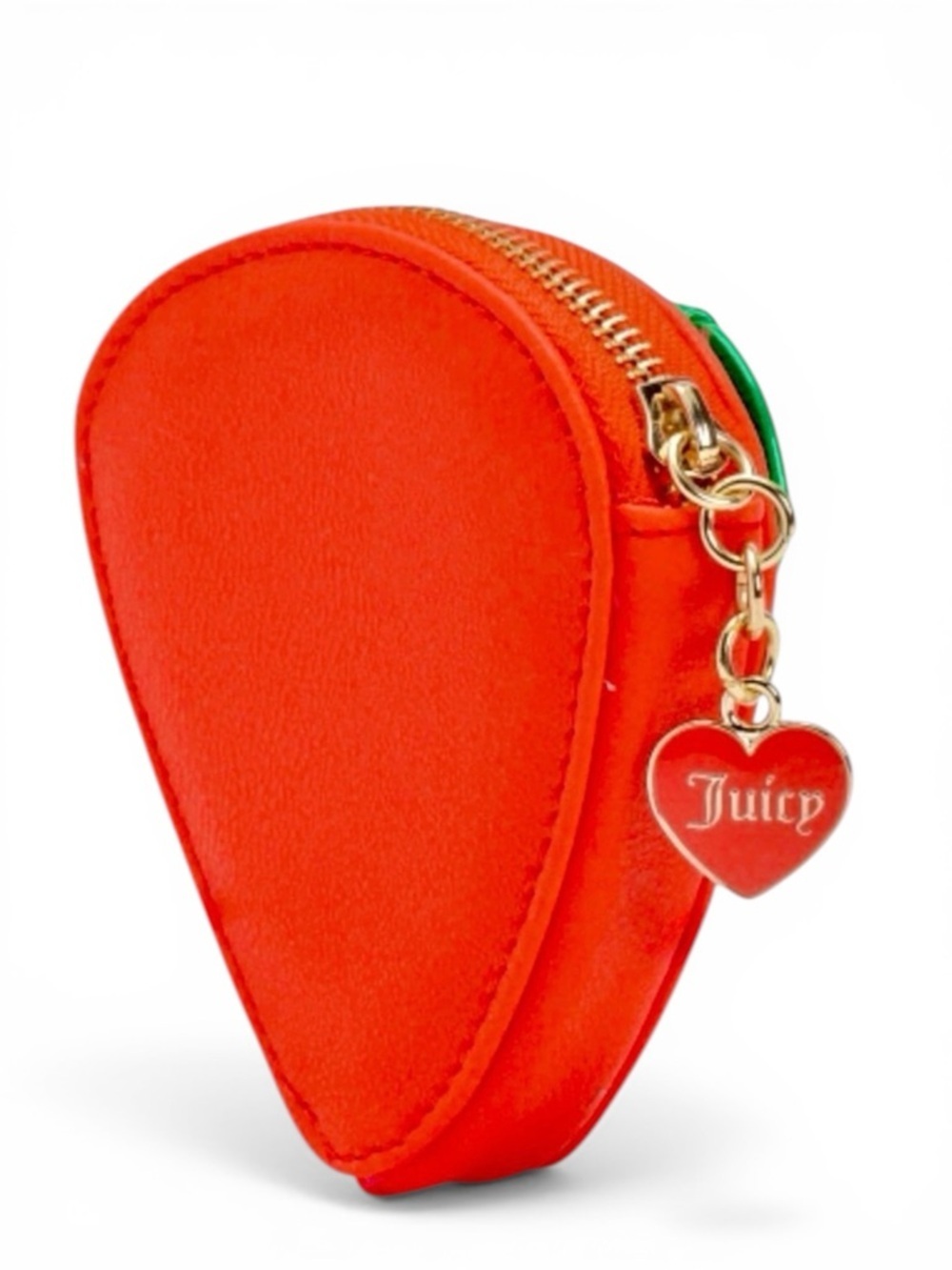 JUICY COUTURE Sweet Juicy Berry Coin Purse with Heart Logo Zipper Charm - NEW - Picture 2 of 8